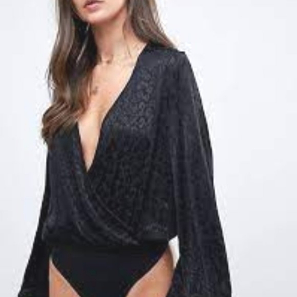 ASOS Black Wrap Bodysuit